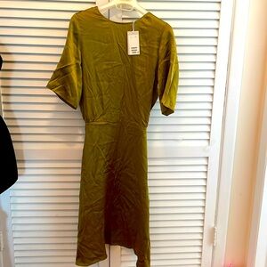COS Olive Green Backless Dress